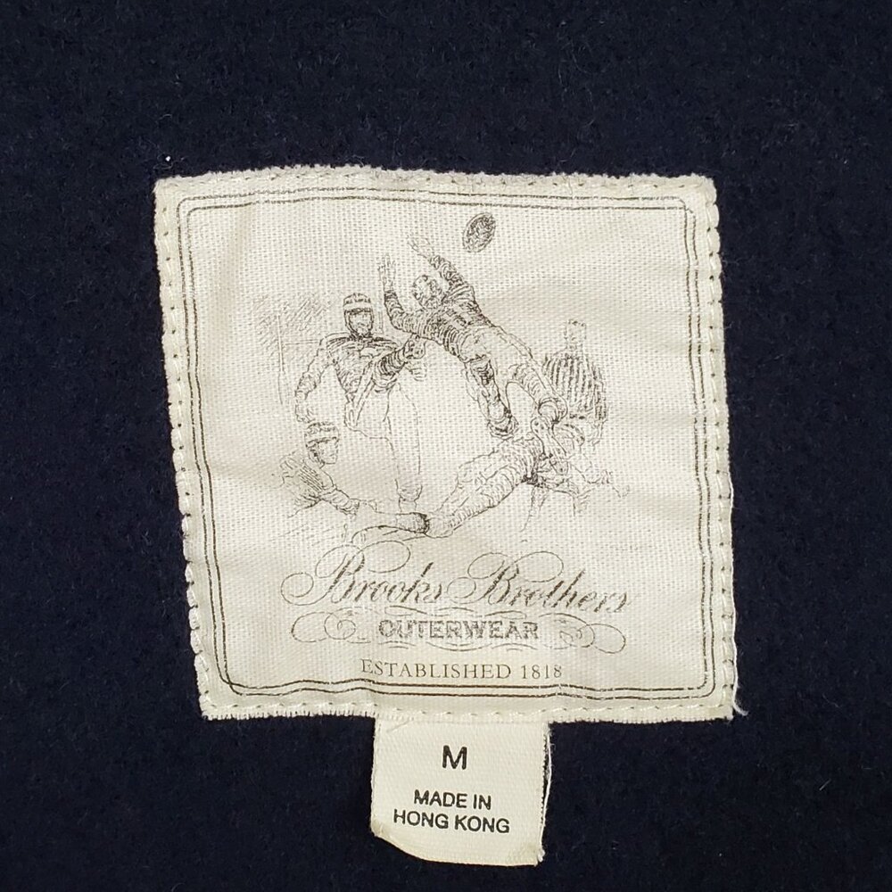 Brooks Brothers Mens M Jacket Plaid Wool Blend Short Coat Plaid Check Heritage - Picture 3 of 15